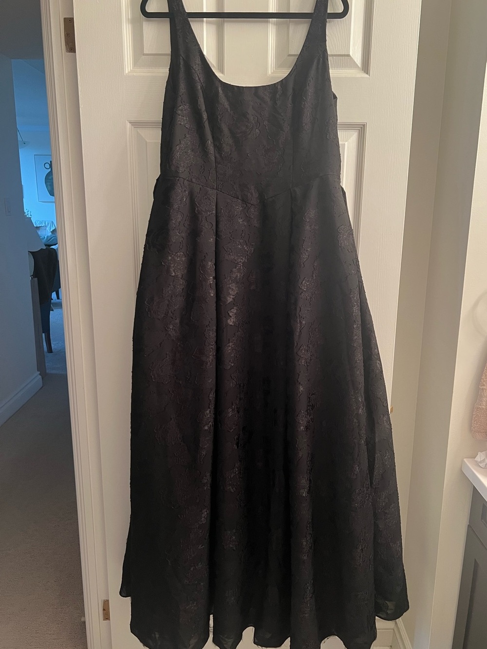 Azazie Black Lace Maxi Dress